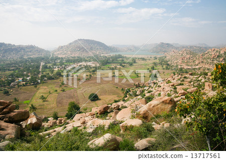 Hampi landscape from top of a hill 13717561