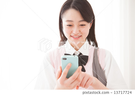smart phone, person, female 13717724