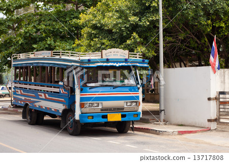 Local bus in Phuket, Thailand 13717808
