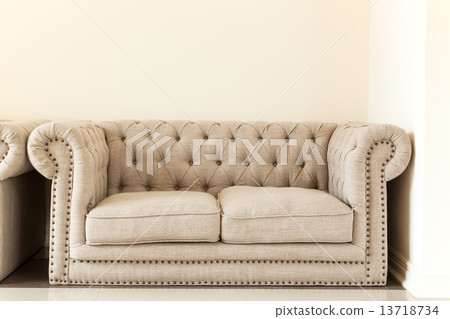 Textile sofa in the living room Textile sofa in the living room 13718734