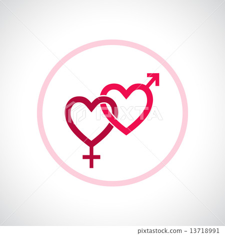 Couple gender icon.  13718991