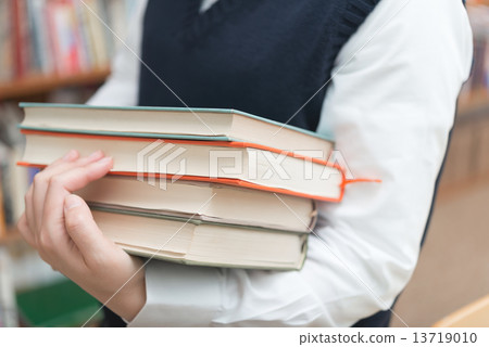 School girls and books 13719010