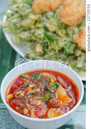 red asian sauce , red asian sauce , 13719318