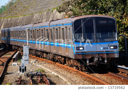 Yokohama municipal subway blue line 3000R type train 13719562