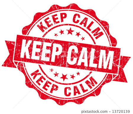 keep calm red grunge seal isolated on white keep calm red grunge seal isolated on white 13720139