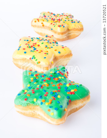 star shape donut on background star shape donut on background 13720521
