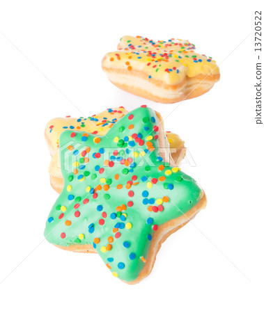 star shape donut on background star shape donut on background 13720522