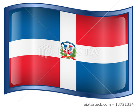 Dominican Republic Flag icon. 13721334