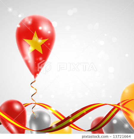 Flag of Vietnam on balloon Flag of Vietnam on balloon 13721664