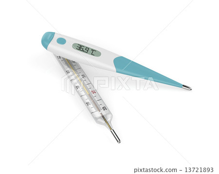 Electronic and mercury thermometers 13721893