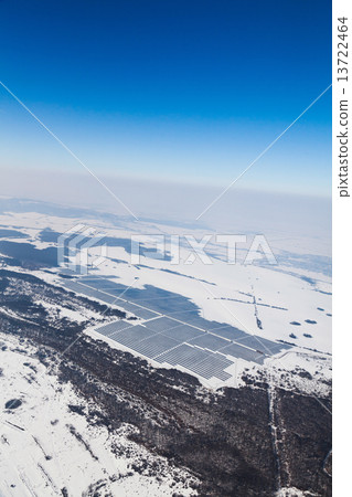 Aerial photo of solar power plant 13722464