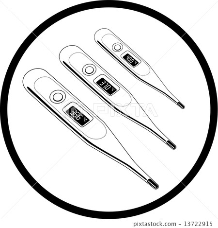 Vector thermometers icon 13722915