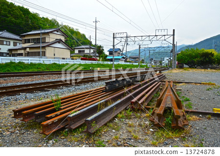 Railroad track (Wave Hisaki Station, Chichibu Railway / Saitama Prefecture Ohsato-gun, Yorii Machi Endo) Railroad track (Wave Hisaki Station, Chichibu Railway / Saitama Prefecture Ohsato-gun, Yorii Machi Endo) 13724878