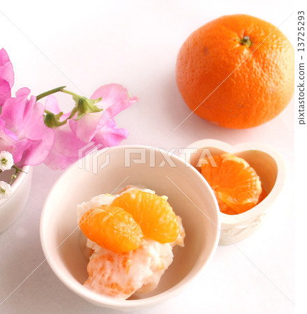 Up tangerine yogurt sorbet Up tangerine yogurt sorbet 13725293