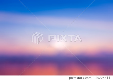Defocused blurred background of Goa beach sunset 13725411