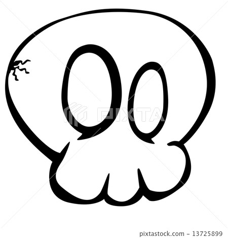 Cartoon Skull 13725899