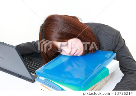 Drowsy business woman 13726214