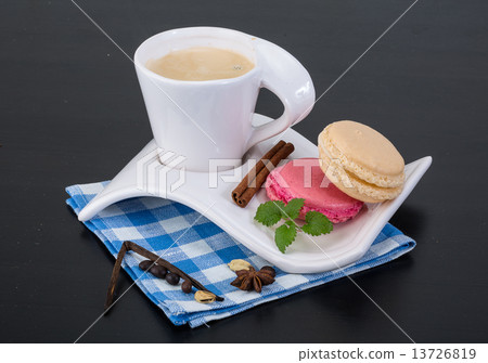 Coffee with macaroons Coffee with macaroons 13726819