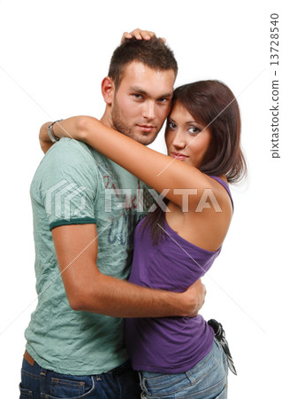 Dancing couple in love 13728540