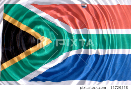 South africa flag under water with nice circles and ripples South africa flag under water with nice circles and ripples 13729358