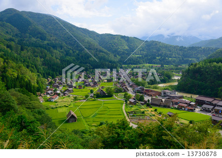 Gifu Shirakawago Summer Ogimachi Settlement settlements 13730878