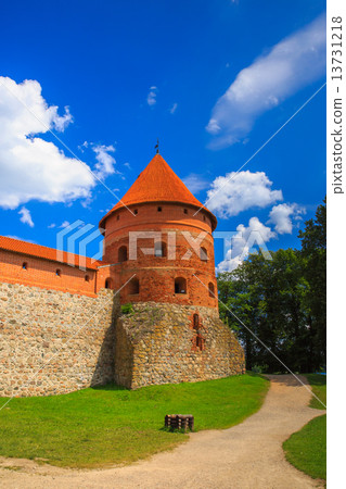 Corner tower of the Trakai Island Castle 13731218