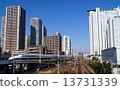 The sight that the Shinkansen can be seen 13731339