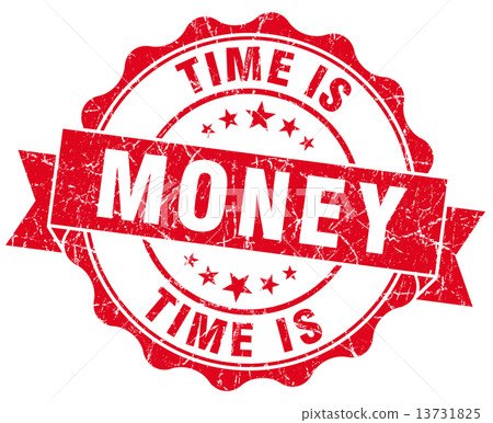 time is money red grunge seal isolated on white time is money red grunge seal isolated on white 13731825