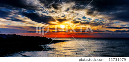 sea sunset sea sunset 13731979