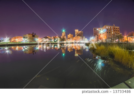 providence Rhode Island from the far side of the waterfront 13733486