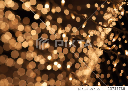 Natural bokeh. Photo of holidays lights 13733786