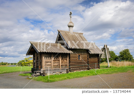 Small wooden church at Kizhi, Russia 13734044