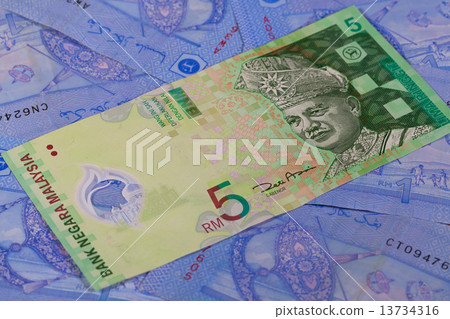 Different Ringgit banknotes from Malaysia Different Ringgit banknotes from Malaysia 13734316