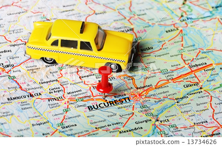 Bucuresti ,Romania map taxi 13734626