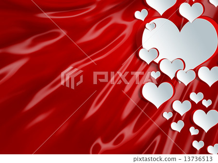 Heart shape on paper craft 13736513
