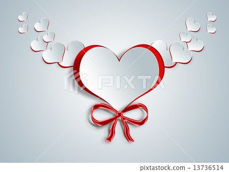 Heart shape on paper craft Heart shape on paper craft 13736514