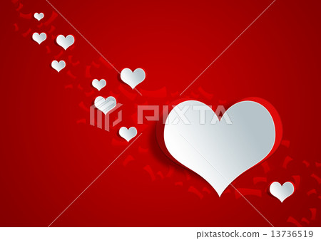 Heart shape on paper craft Heart shape on paper craft 13736519