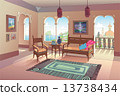 Light Living Room in Oriental Style 13738434