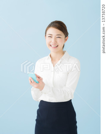 智能手機業務女人 13738720