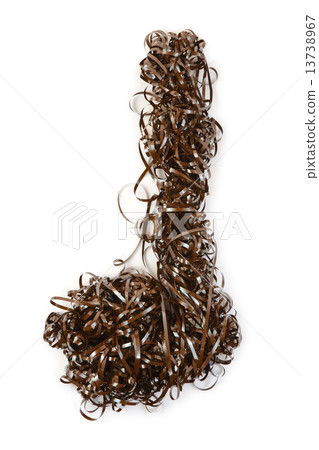 Musical note made of magnetic tape 13738967