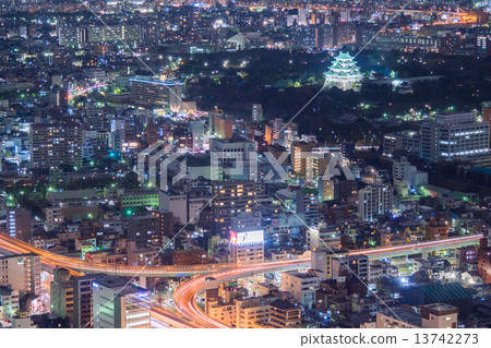 名古屋的夜景 名古屋的夜景 13742273