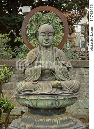 Tanoyuku Walk walk · Shingon sect Jokoji Temple copper statue Jizo Bodhisattva seat Tanoyuku Walk walk · Shingon sect Jokoji Temple copper statue Jizo Bodhisattva seat 13743676