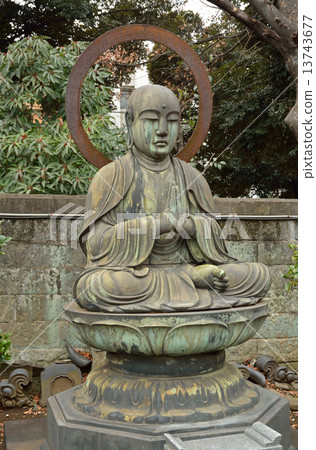 Tanoyuku Walk walk · Shingon sect Jokoji Temple copper statue Jizo Bodhisattva seat Tanoyuku Walk walk · Shingon sect Jokoji Temple copper statue Jizo Bodhisattva seat 13743677