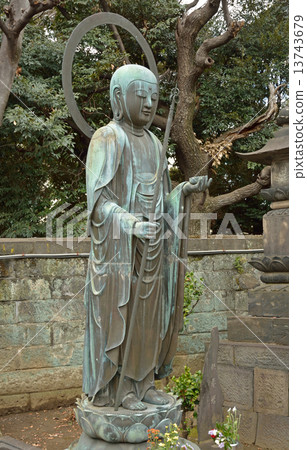 Tanoyuku Walk walk · Shingon sect Jokoji Temple copper statue bodhisattva standing statue 13743679