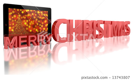 Tablet PC with Christmas Tree Tablet PC with Christmas Tree 13743807