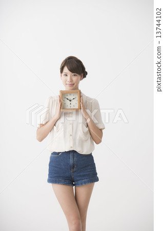 woman with watch woman with watch 13744102