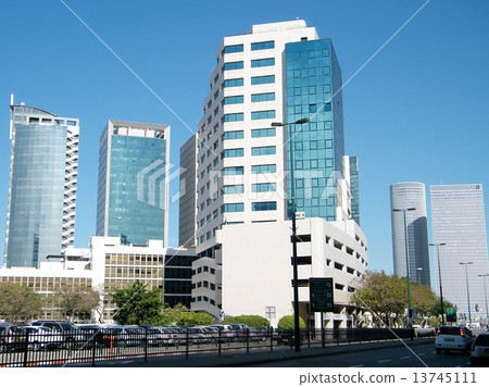 Tel Aviv blue skyscrapers 2011 13745111