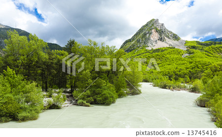 valley of river Verdon in spring, Provence, France valley of river Verdon in spring, Provence, France 13745416