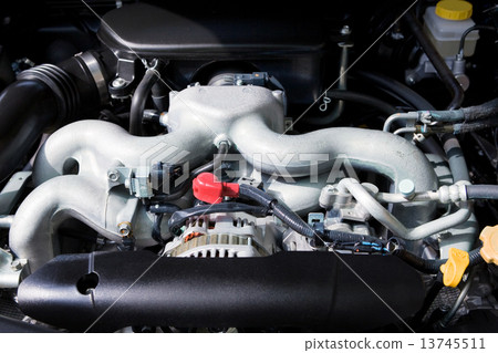 engine of modern car 13745511