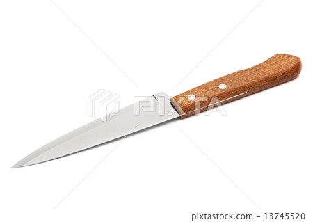 knife with wooden handle 13745520